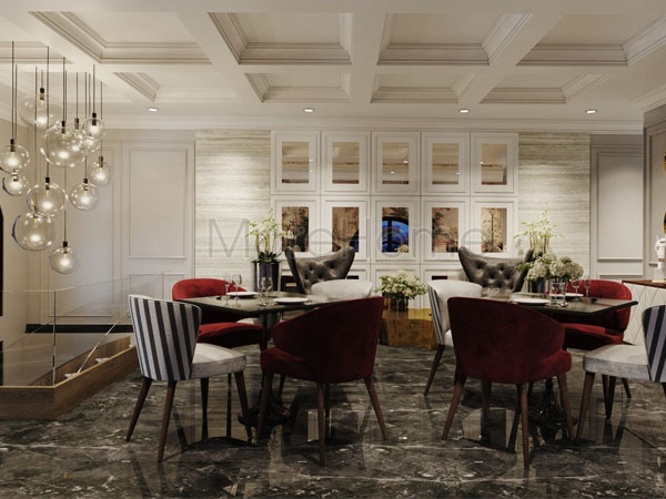  Thi công nội thất nhà hàng khách sạn Dan Hotel 4 sao cao cấp