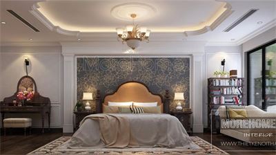 Thiết kế nội thất phòng ngủ khách sạn tân cổ điển