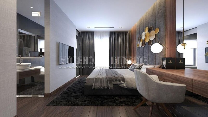 Thiết kế nội thất phòng ngủ khép kín hiện đại sang trọng là một trong những xu thế thiết kế nổi bật nhất hiện nay. Thiết kế chung cư