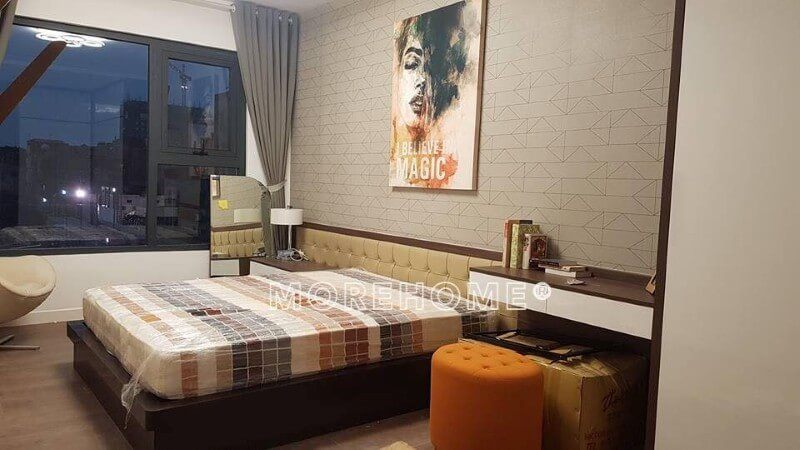 Morehome đã thực hiện nhiều công trình nội thất phòng ngủ trong dự án chung cư Imperia Sky Garden Minh Khai, Hai Bà Trưng, Hà Nội.